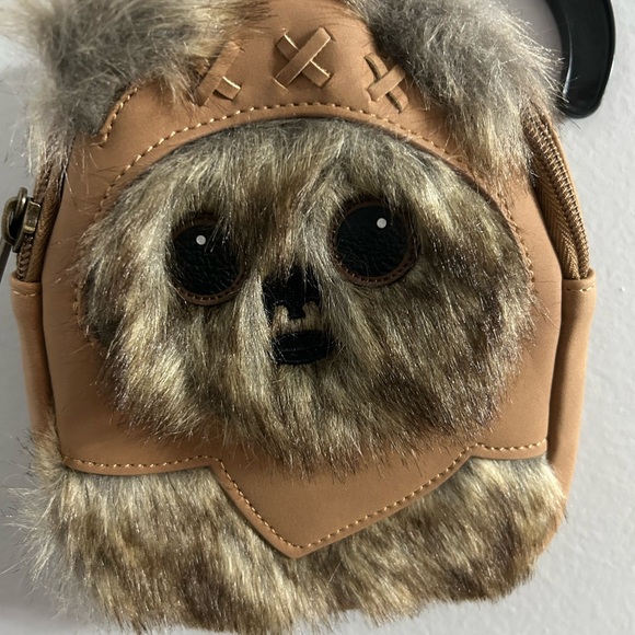 Loungefly Disney Star Wars Ewok Faux Fur and Suede - Wristlet Mini Belt Bag